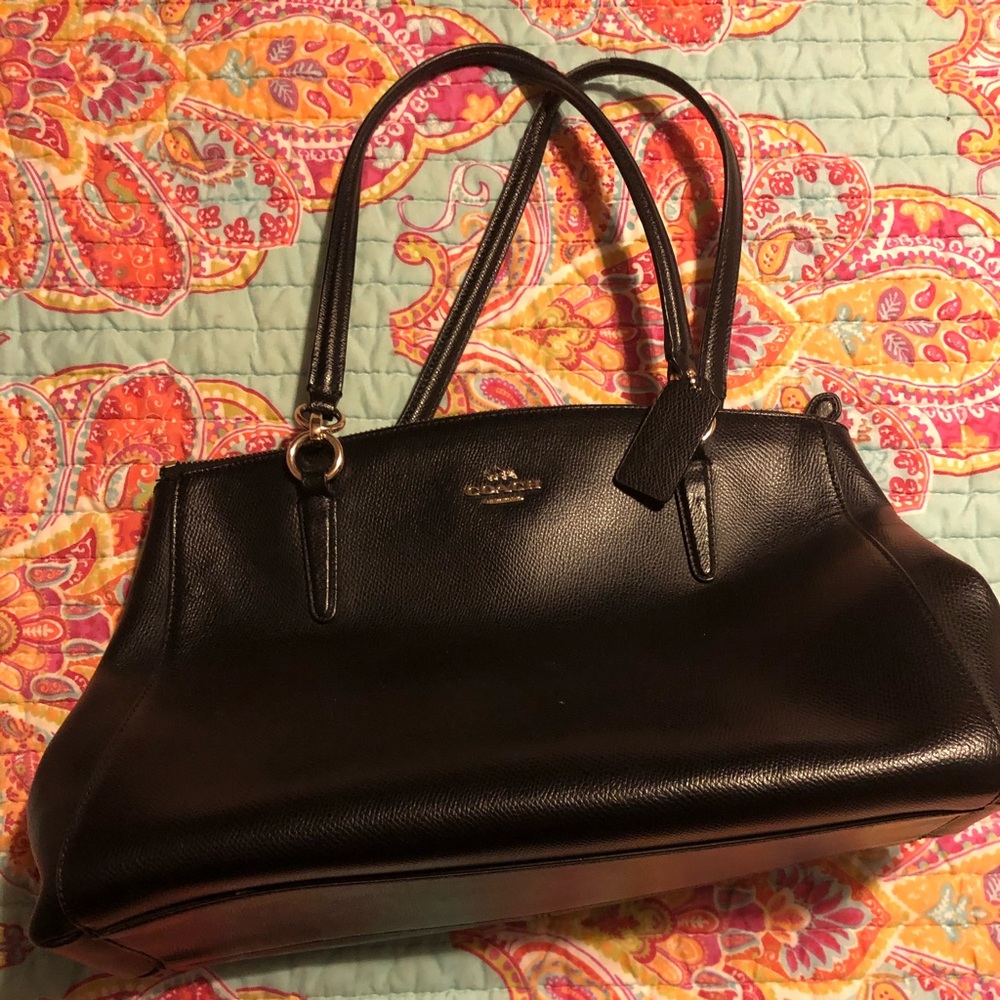 Coach Leather Black Tote